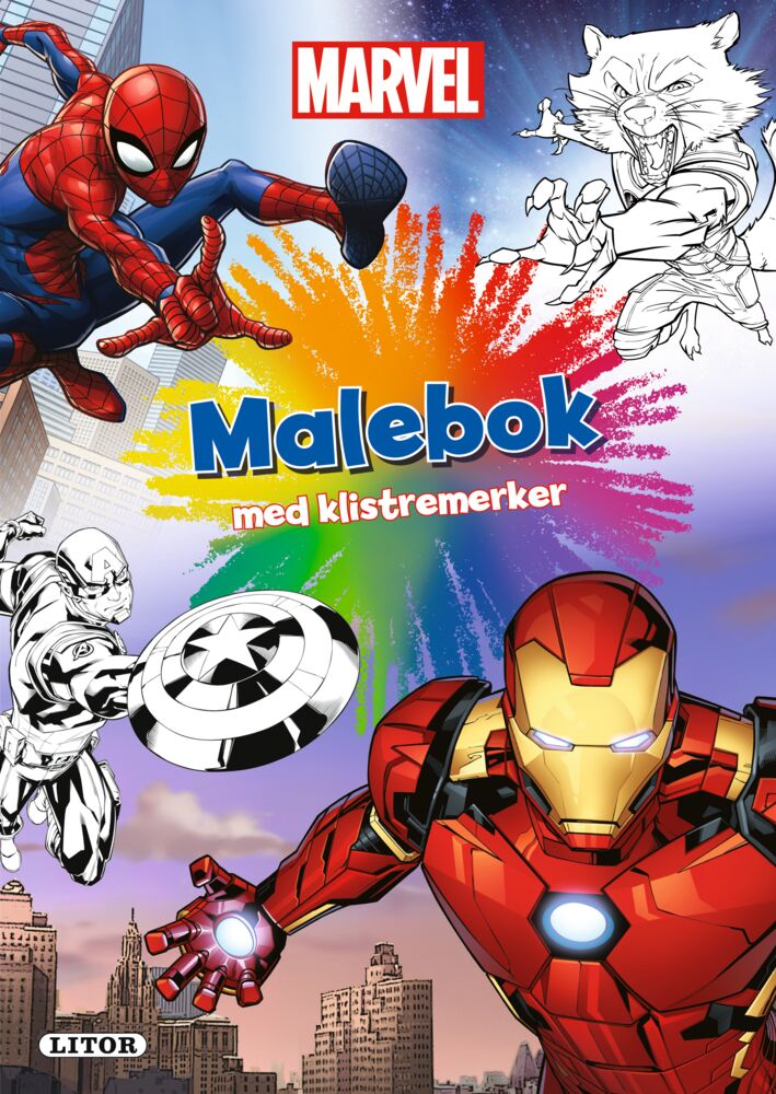 Produkt miniatyrebild Marvel Superheroes malebok