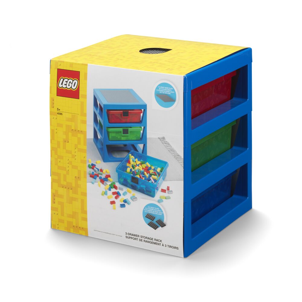 Produkt miniatyrebild LEGO® Storage 40950002 hyllereol med skuffer