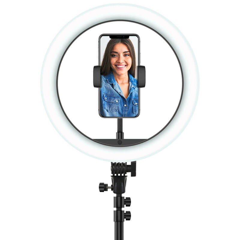 Produkt miniatyrebild XQISIT Selfie ringlys med tripod
