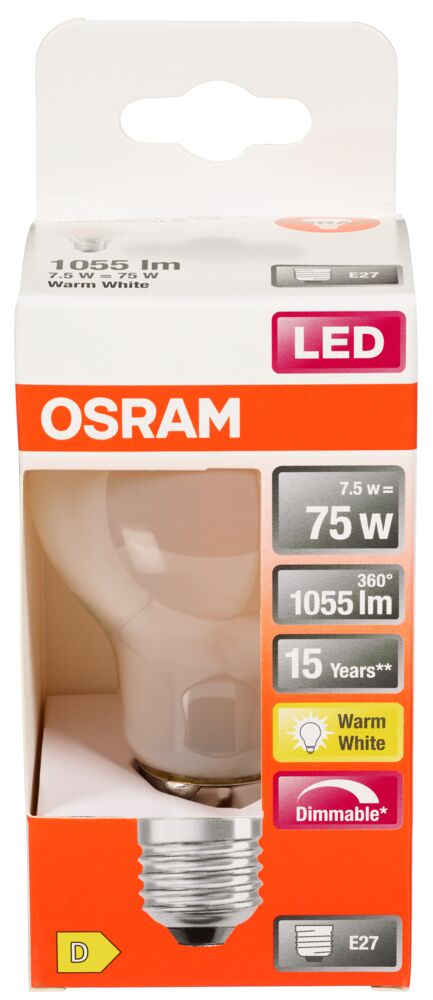 Osram LED Retrofit Classic A dimbar lyspære