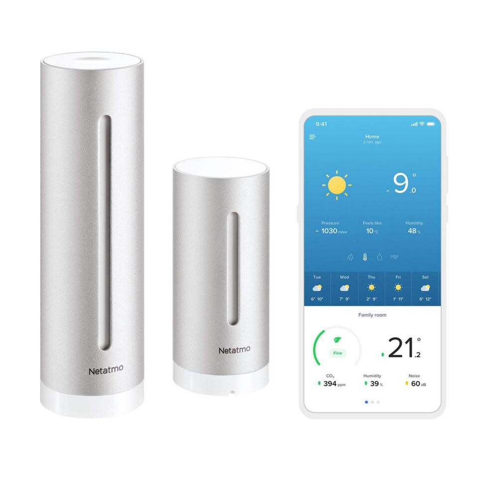 Produkt miniatyrebild Netatmo Smart værstasjon
