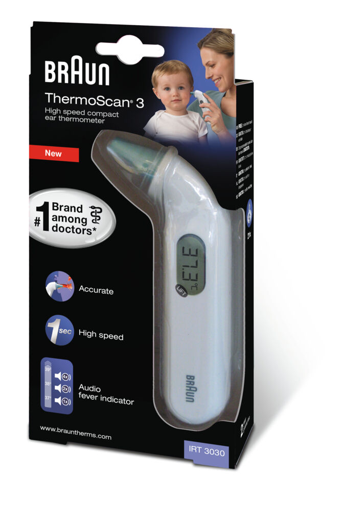 Produkt miniatyrebild BraunHOT ThermoScan 3 termometer