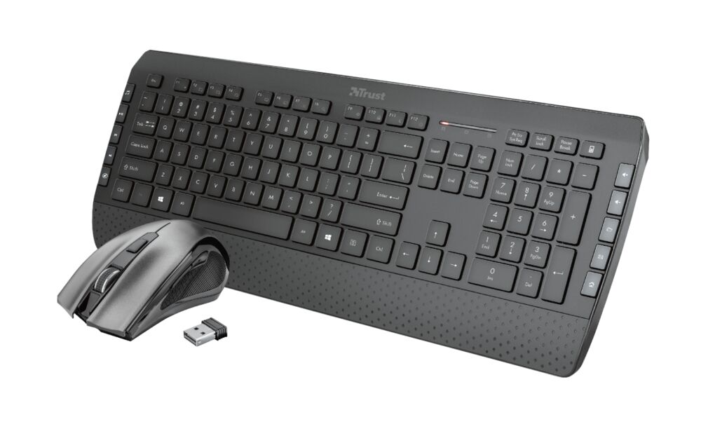 Produkt miniatyrebild Trust TECLA-2 trådløst tastatur og mus