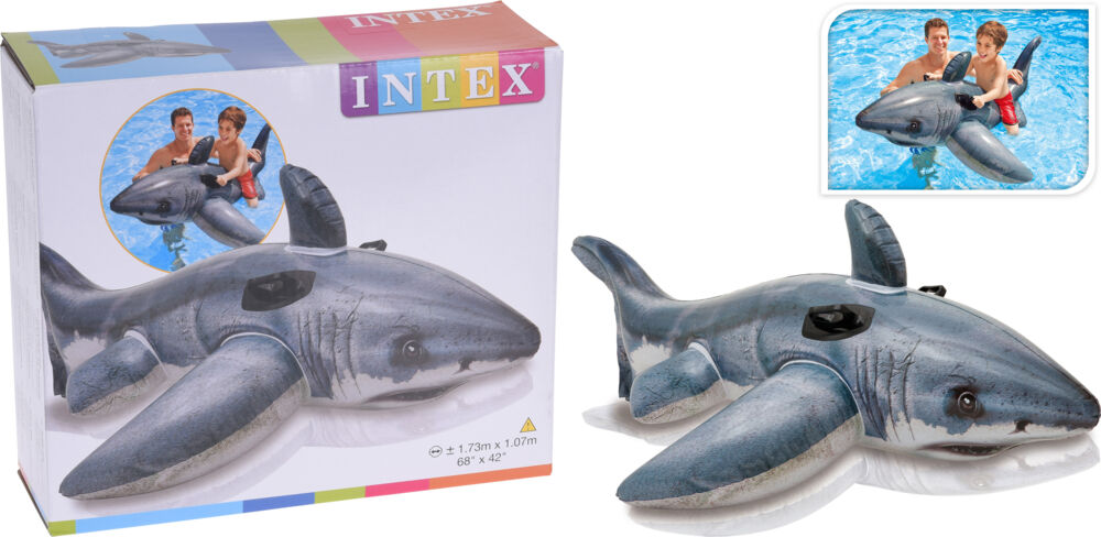 Produkt miniatyrebild Intex Ride-On hvithai badeleke