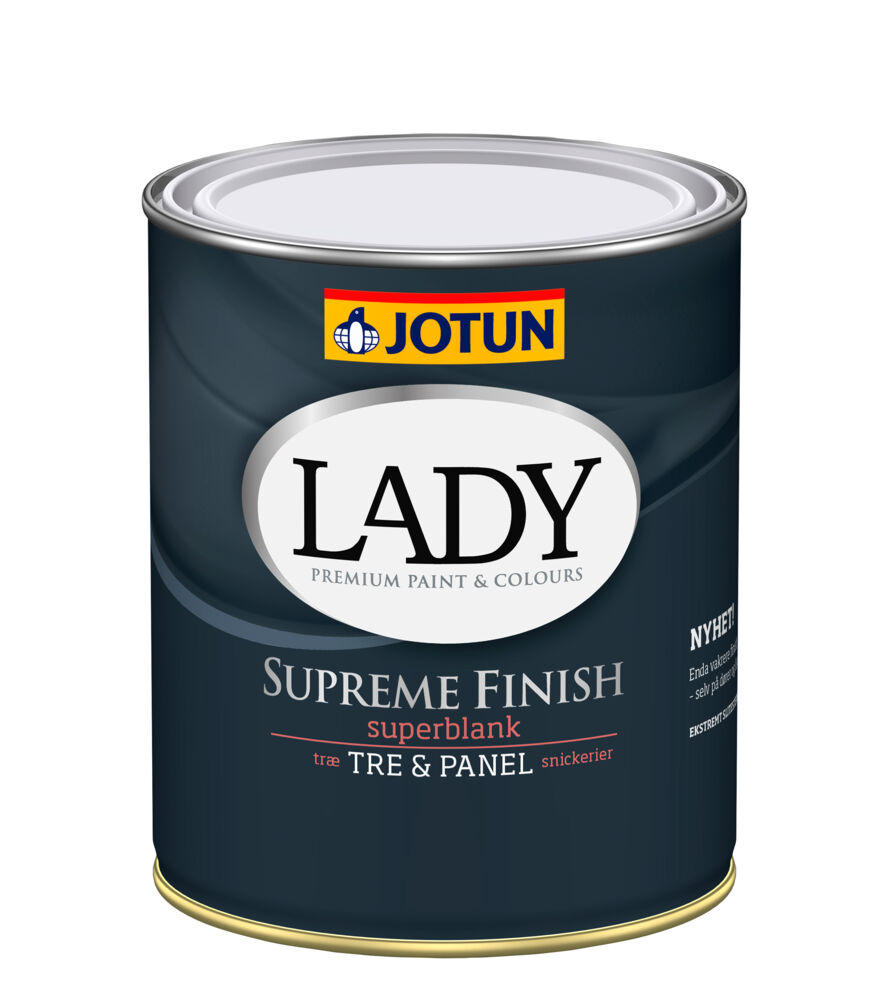 Produkt miniatyrebild Jotun Lady Supreme Finish 80/helblank interiørmaling