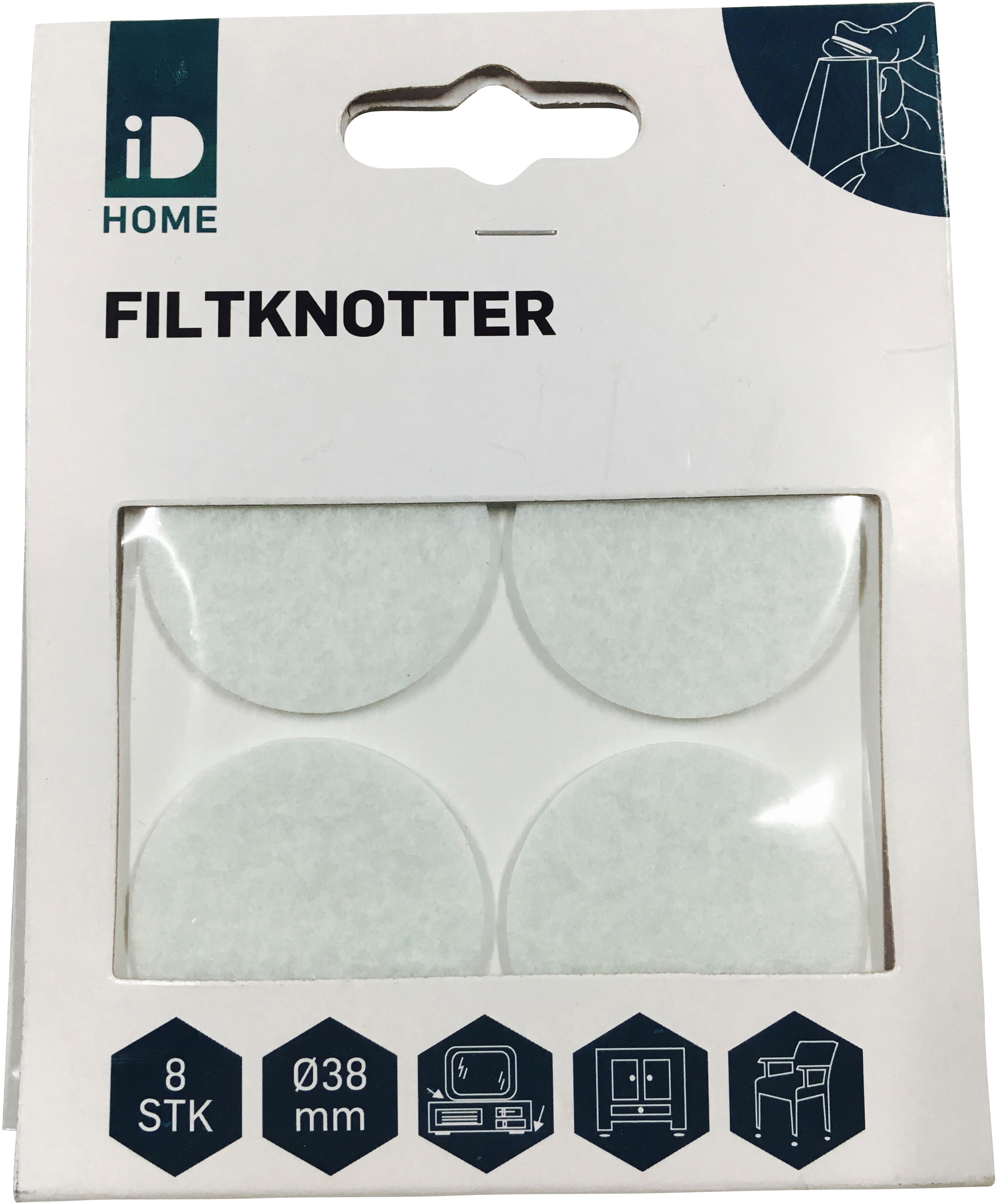 Produkt miniatyrebild ID Home filtknott robust 38mm