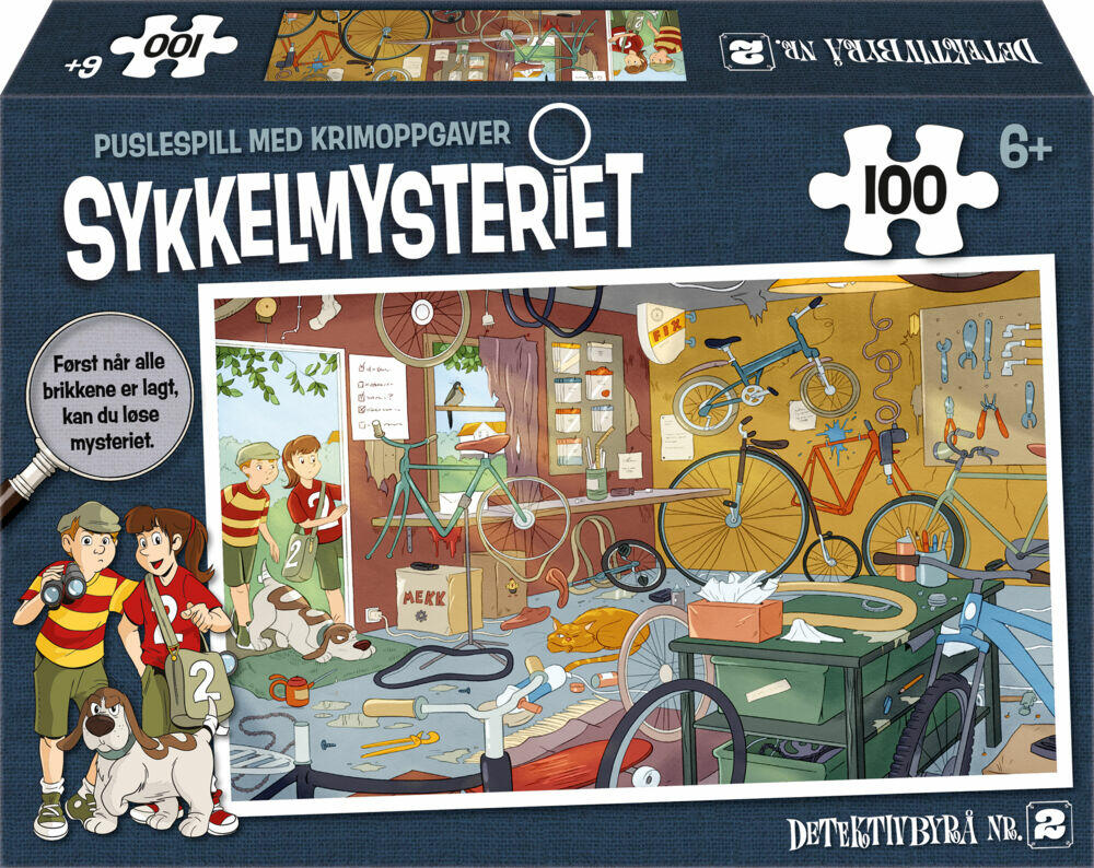 Detektivbyrå nr. 2 Sykkelmysteriet puslespill