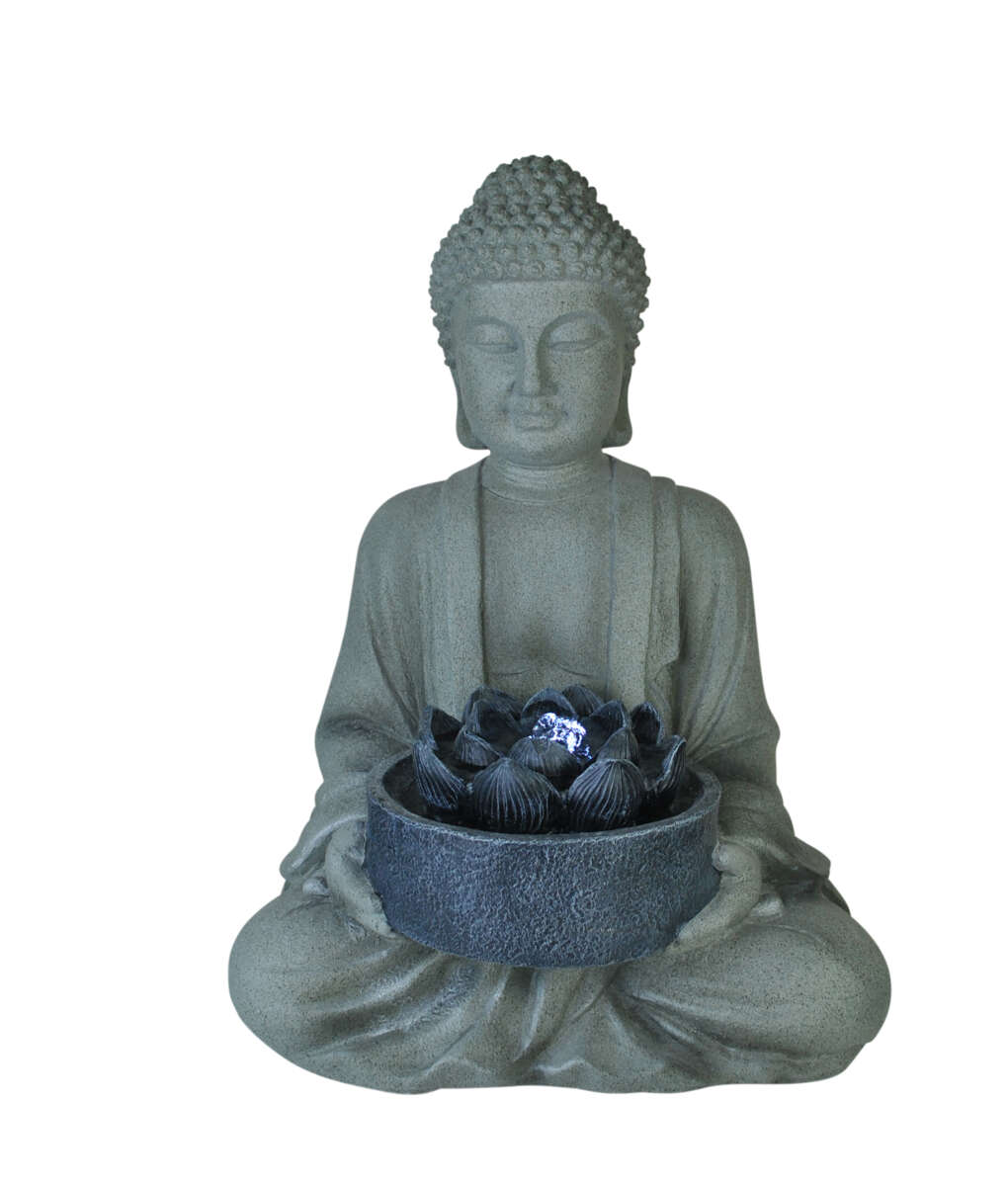 Buddha Fontene Med LEDlys Obs no