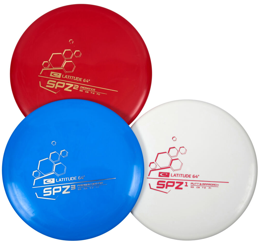 Produkt miniatyrebild Latitude 64°° SPZ disc golf sett