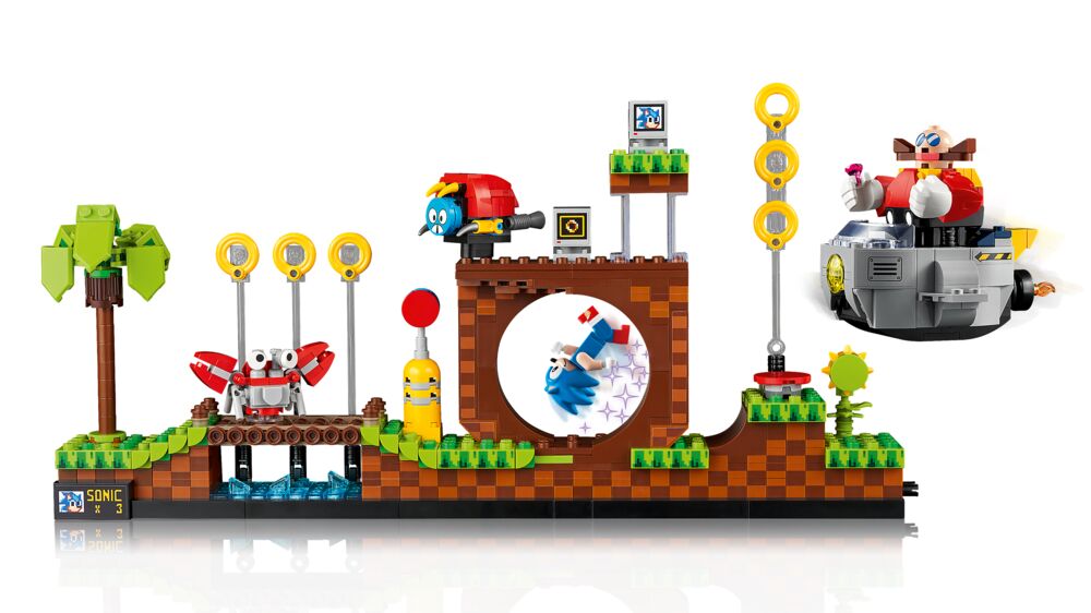Produkt miniatyrebild LEGO® Ideas 21331 Sonic the Hedgehog™ – Green Hill Zone