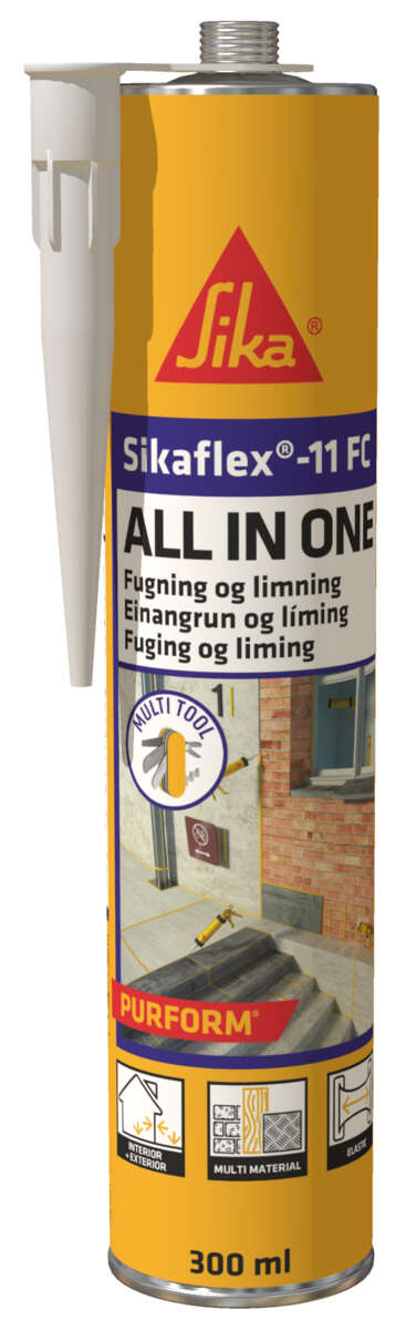 Sikaflex-11FC Purform fug+lim i ett, concrete grey | Obs.no