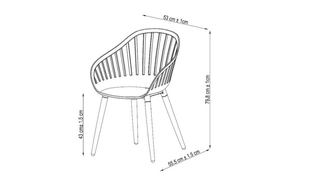 Produkt miniatyrebild Cannes resirkulert havplast stol