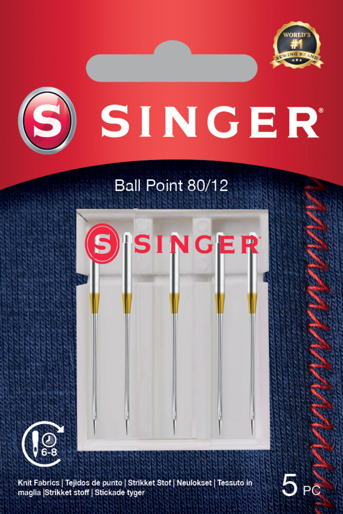SINGER® Ball Point 80/12 nåler