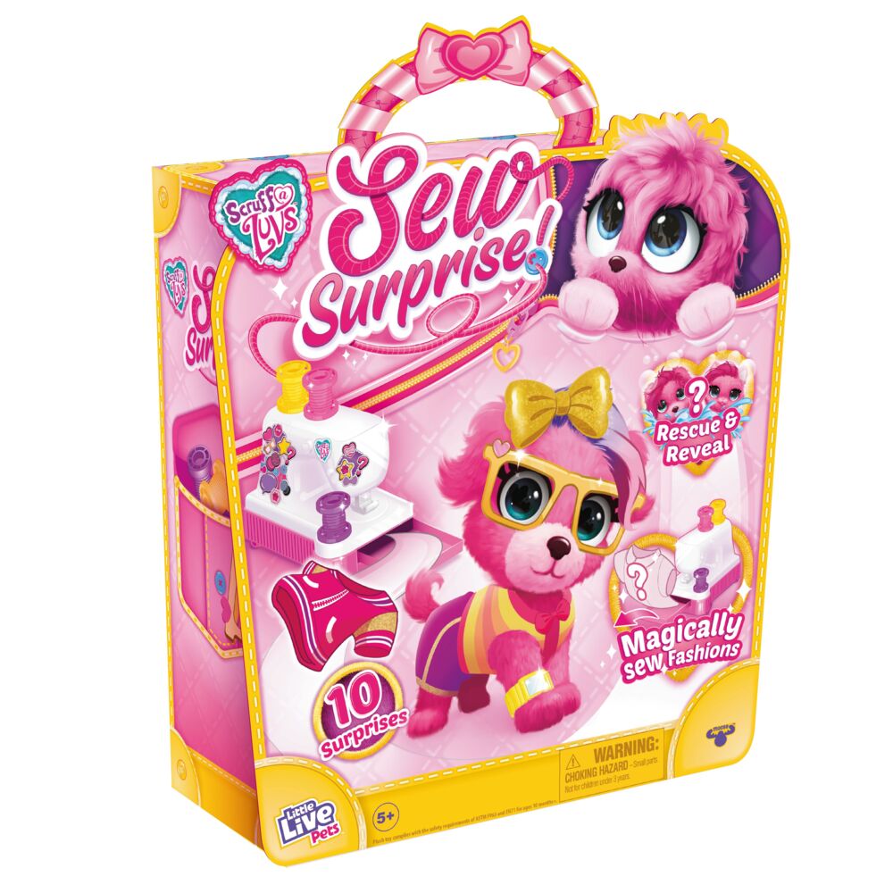 Produkt miniatyrebild Scruff-a-luvs, Pink Sew Wow kosedyr
