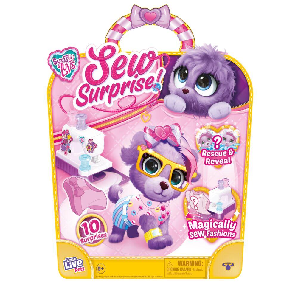 Produkt miniatyrebild Scruff-a-luvs, Purple Sew Wow kosedyr