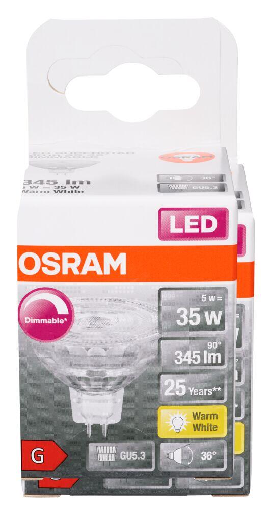 Produkt miniatyrebild OSRAM LEDSPOT MR16 35 5WGU5,3D