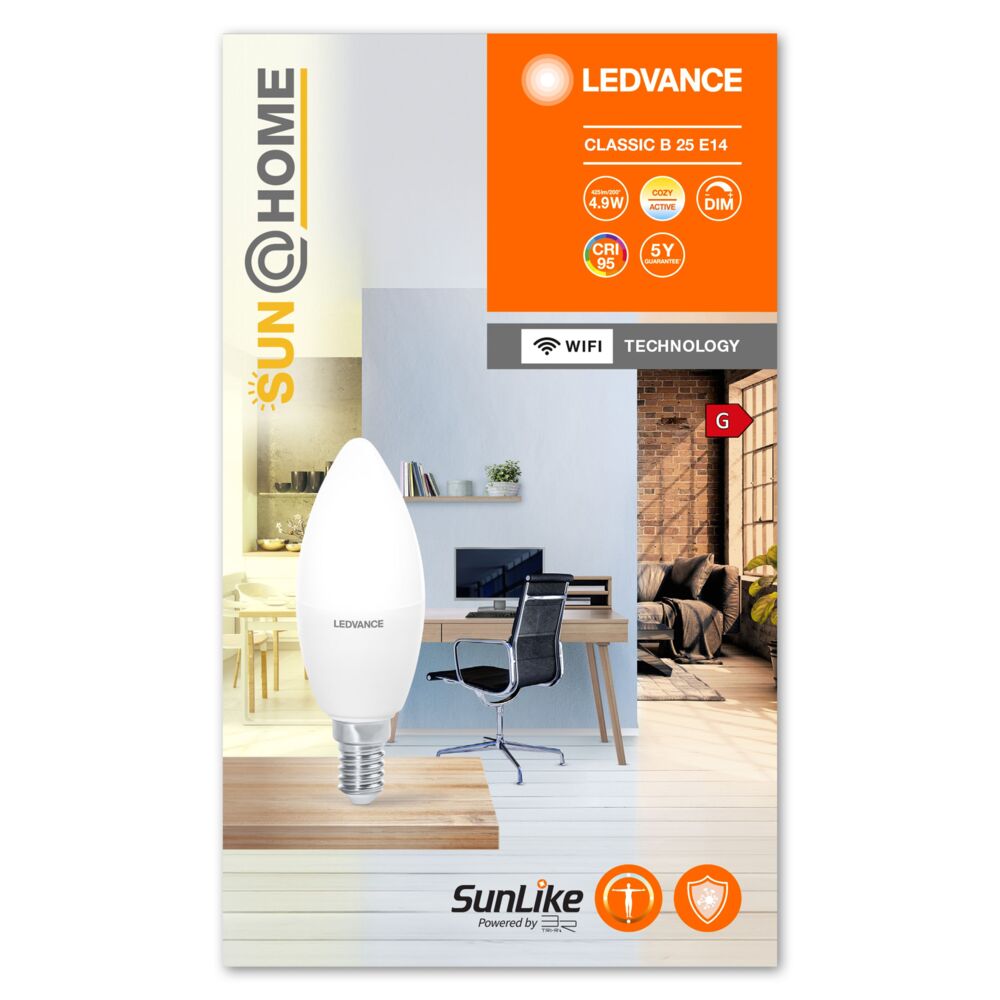 Produkt miniatyrebild Ledvance SUN@Home Classic LED-pære