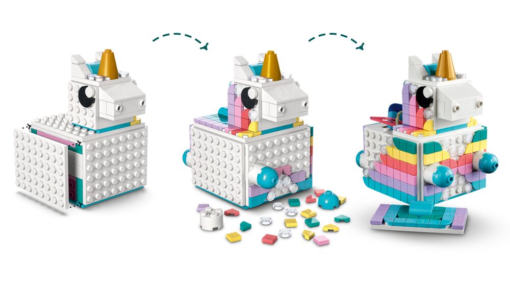 Produkt miniatyrebild LEGO® DOTS 41962 Kreativ familiepakke med enhjørning