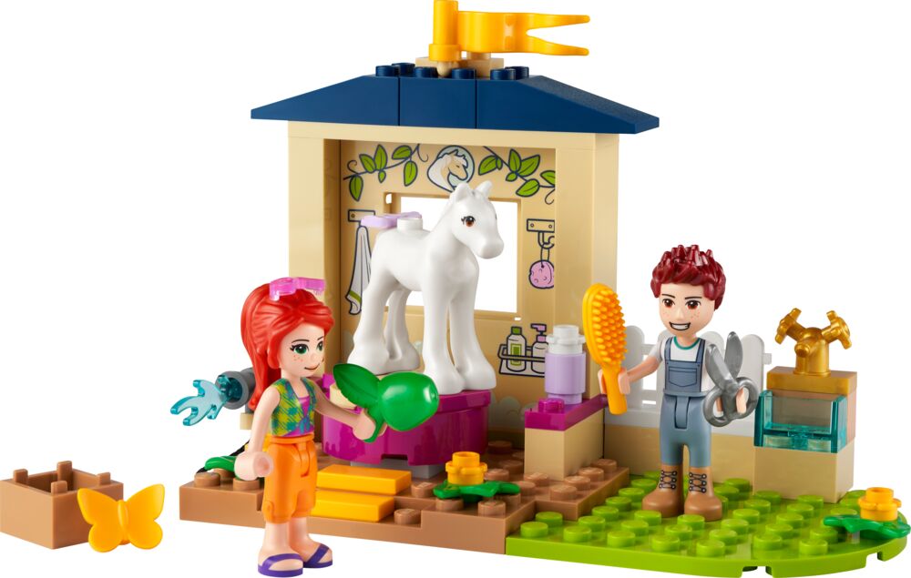 Produkt miniatyrebild LEGO® Friends 41696 Stall med ponnivask