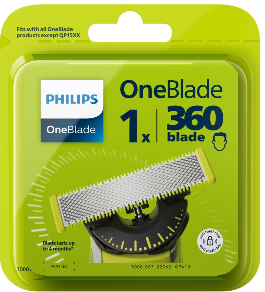 Produkt miniatyrebild Philips OneBlade 360 QP410/50 refillblader