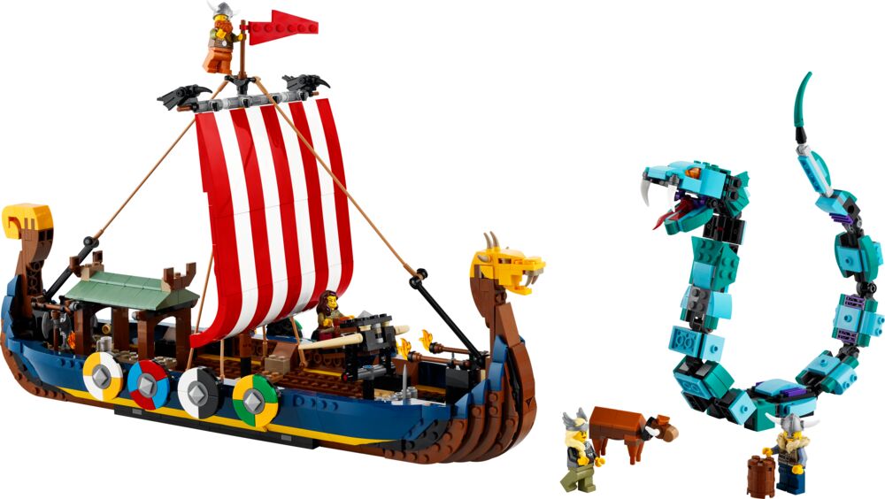 Produkt miniatyrebild LEGO® Creator 31132 Vikingskip og midgardsormen