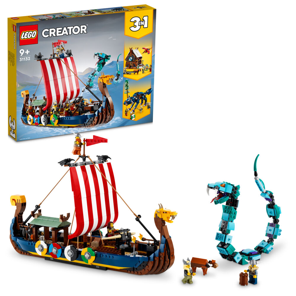 Produkt miniatyrebild LEGO® Creator 31132 Vikingskip og midgardsormen