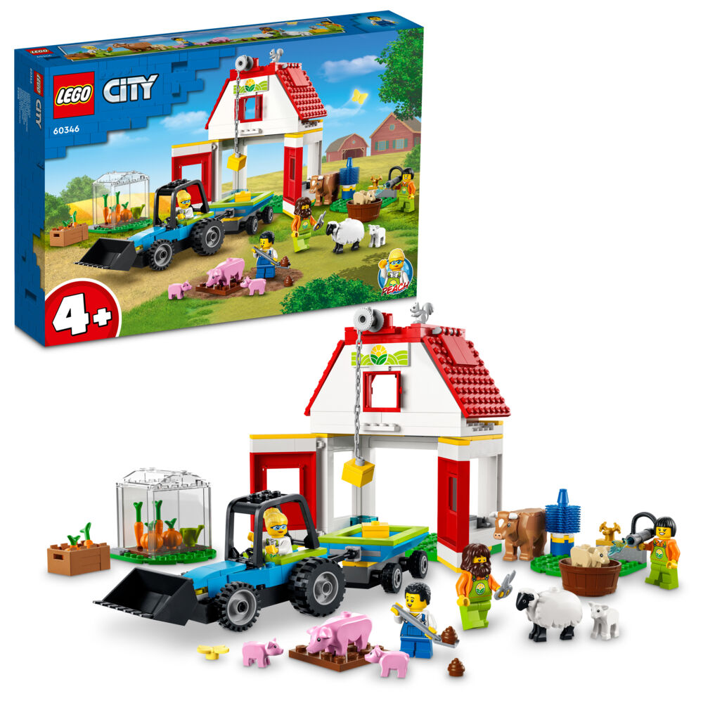 Produkt miniatyrebild LEGO® City Farm 60346 Låve og gårdsdyr