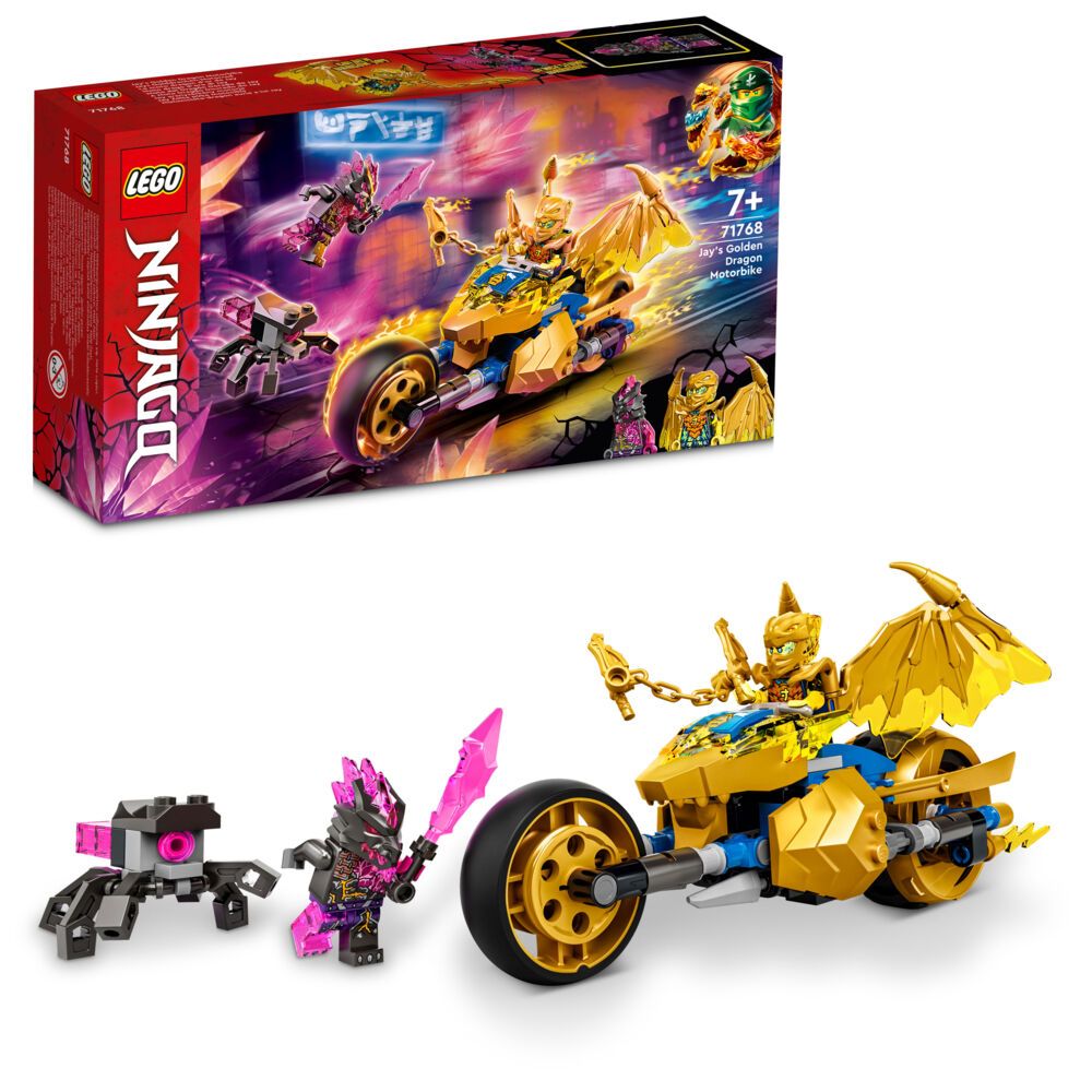 LEGO® NINJAGO® 71768 Jays gulldrage-motorsykkel