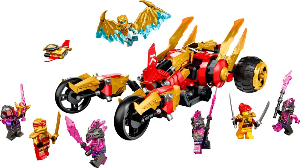 Produkt miniatyrebild LEGO® NINJAGO® 71773 Kais gulldrage-kjøretøy
