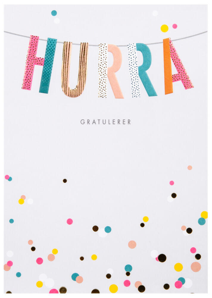 Produkt miniatyrebild Kort Hurra Girlander
