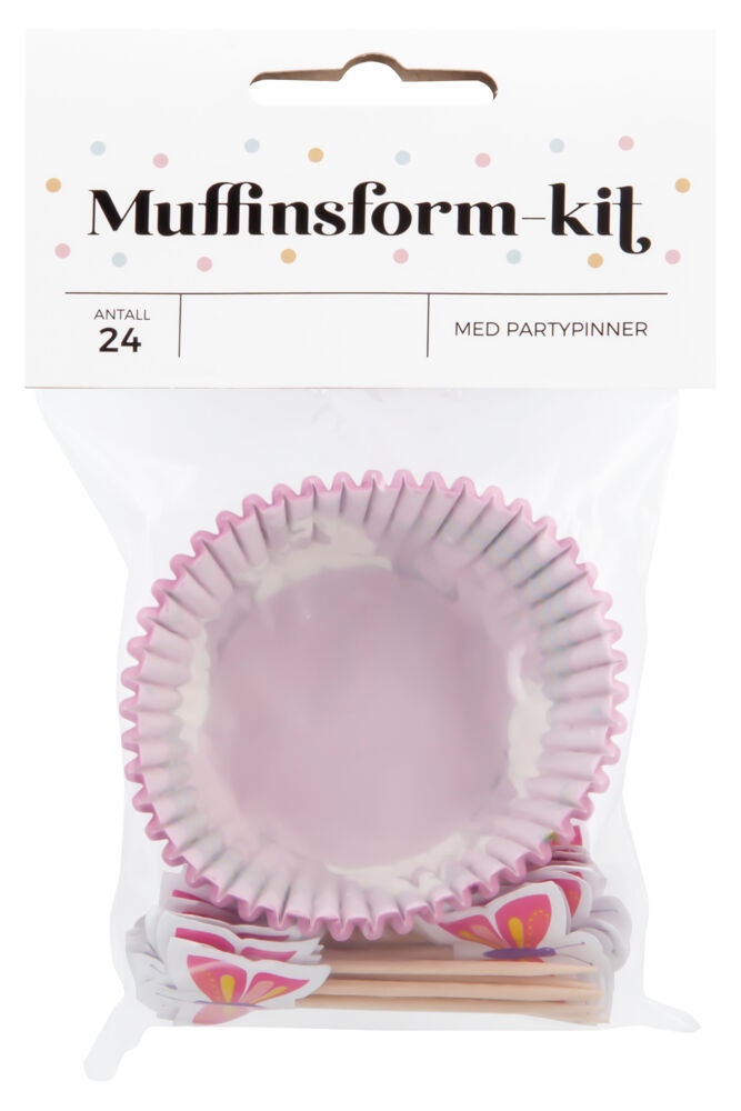 Produkt miniatyrebild Muffinsform-kit Enhjørning 24pk