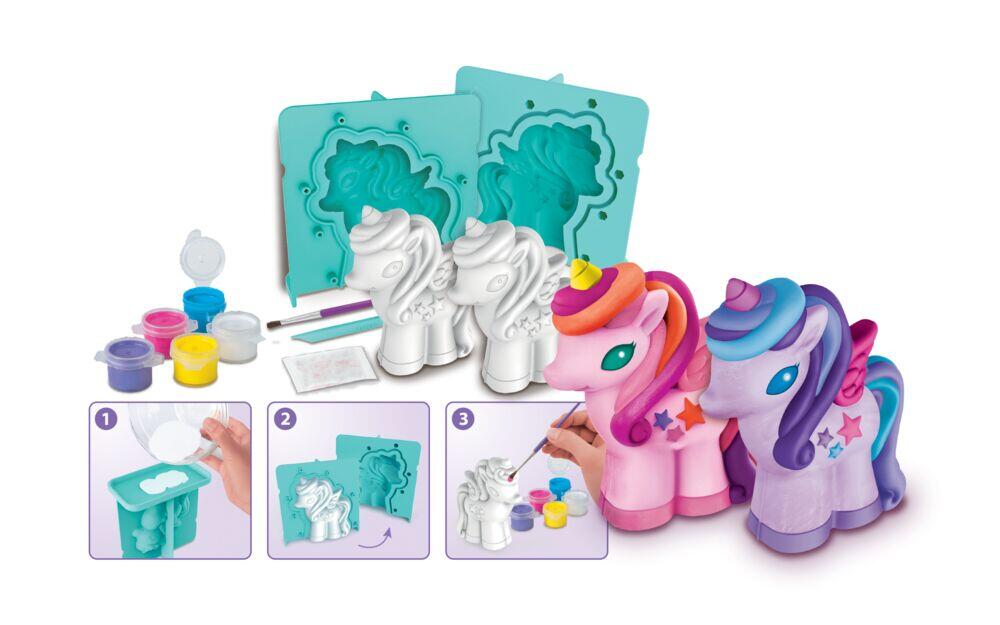 Produkt miniatyrebild Hobbyeske Gipsfigurer Enhjørninger