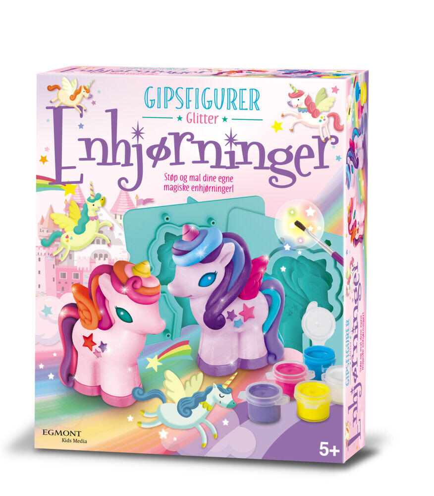 Produkt miniatyrebild Hobbyeske Gipsfigurer Enhjørninger