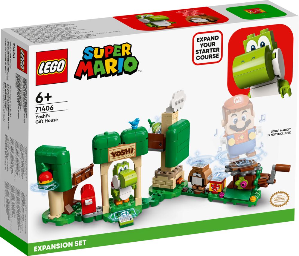 Produkt miniatyrebild LEGO® Super Mario 71406 Ekstrabanesettet Yoshis gavehus