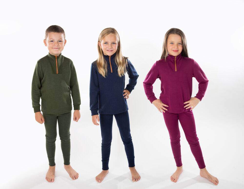 Produkt miniatyrebild Janus Go 1/2 zip ulltrøye barn