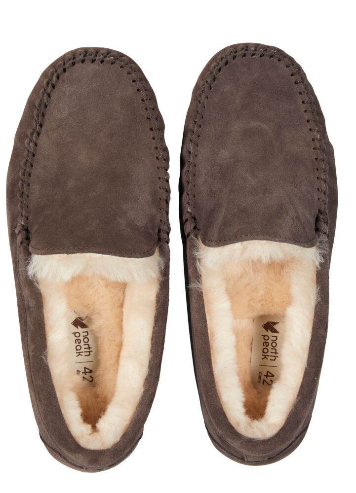 Produkt miniatyrebild Northpeak skinntøfler herre
