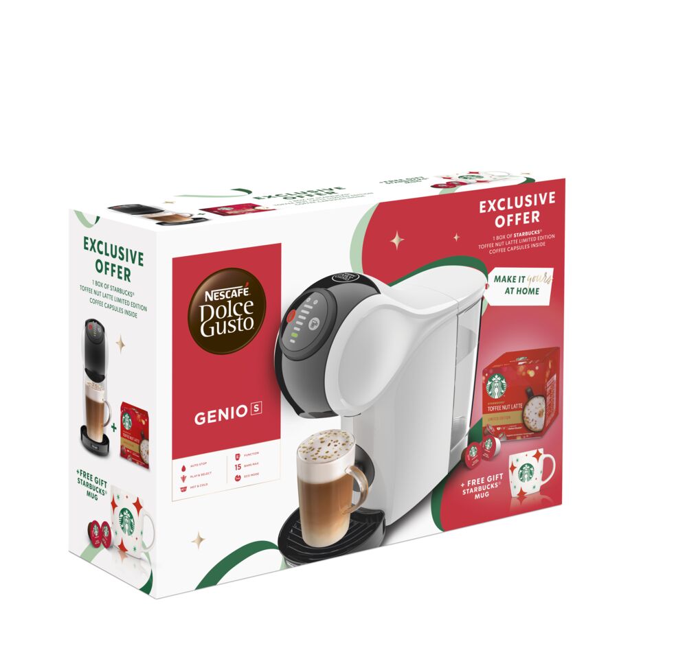 Produkt miniatyrebild De’Longhi® Dolce Gusto® Genio S kapselmaskin julepakke