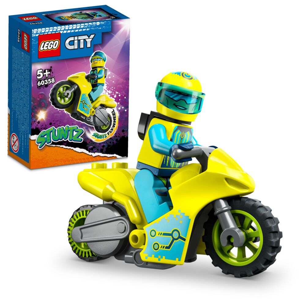 Produkt miniatyrebild LEGO® City Cyber-stuntmotorsykkel 60358
