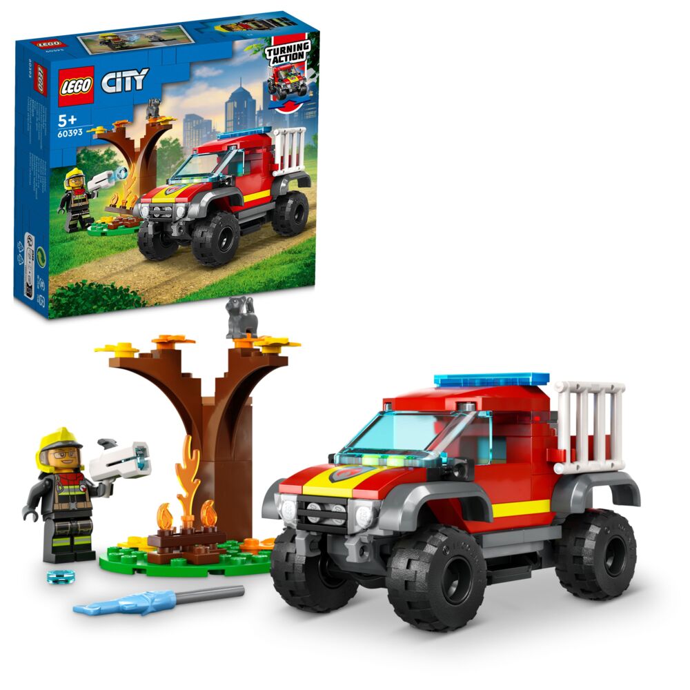 Produkt miniatyrebild LEGO® City Brannvesenets firehjulstrekker 60393