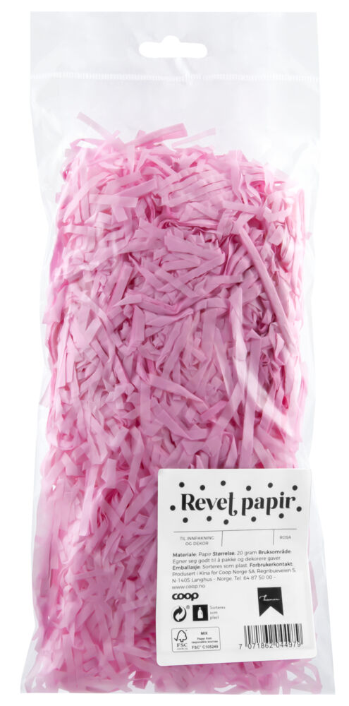 Produkt miniatyrebild Revet papir rosa
