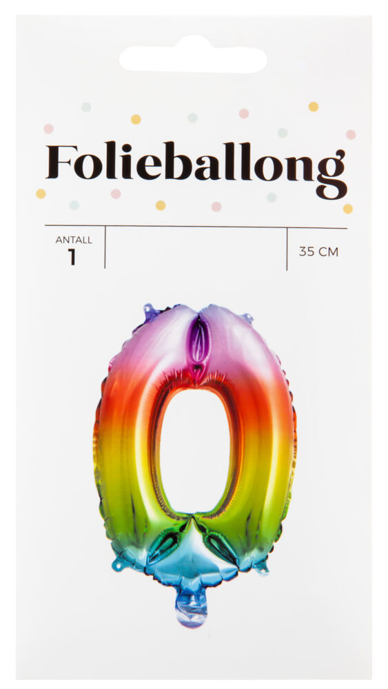 Produkt miniatyrebild Folieballong Regnbue H: 35 cm