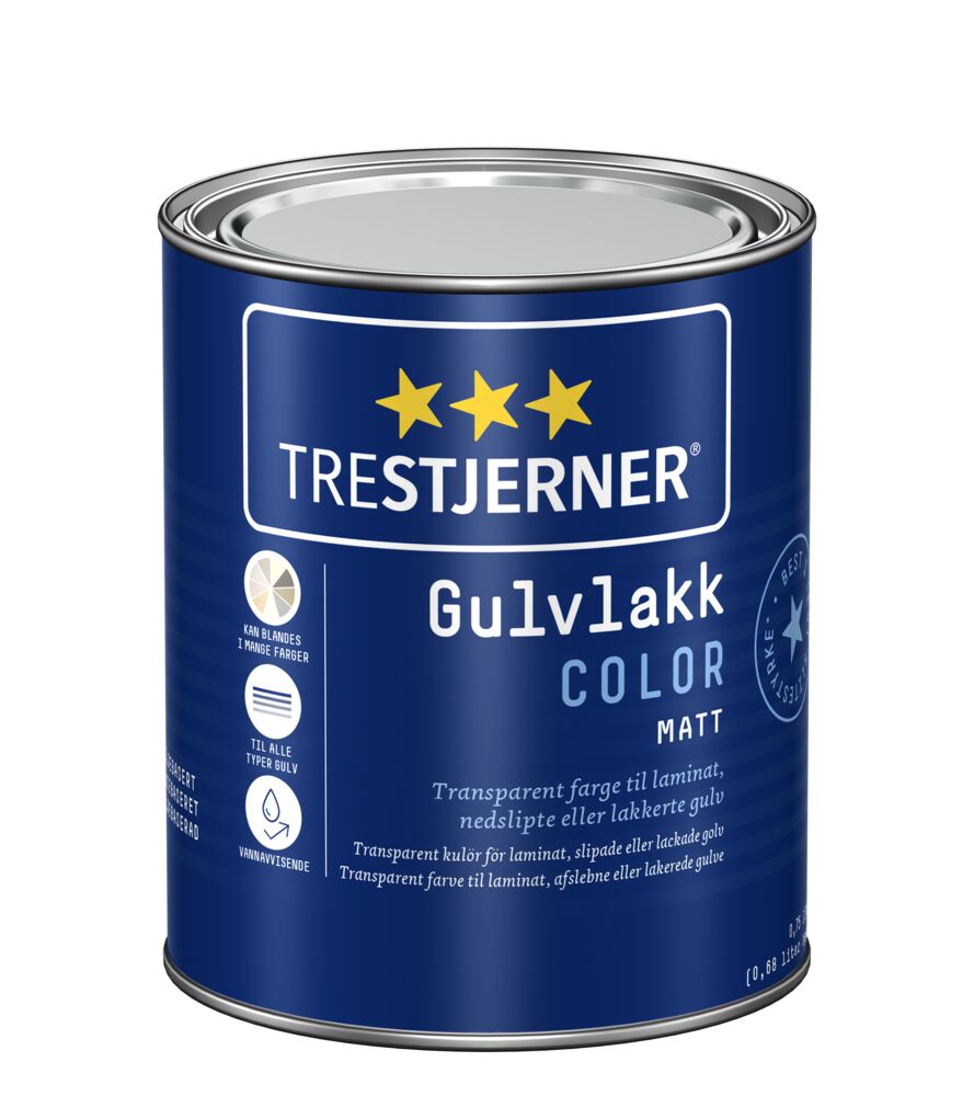 Produkt miniatyrebild TRESTJERNER Color gulvlakk 0,68 liter