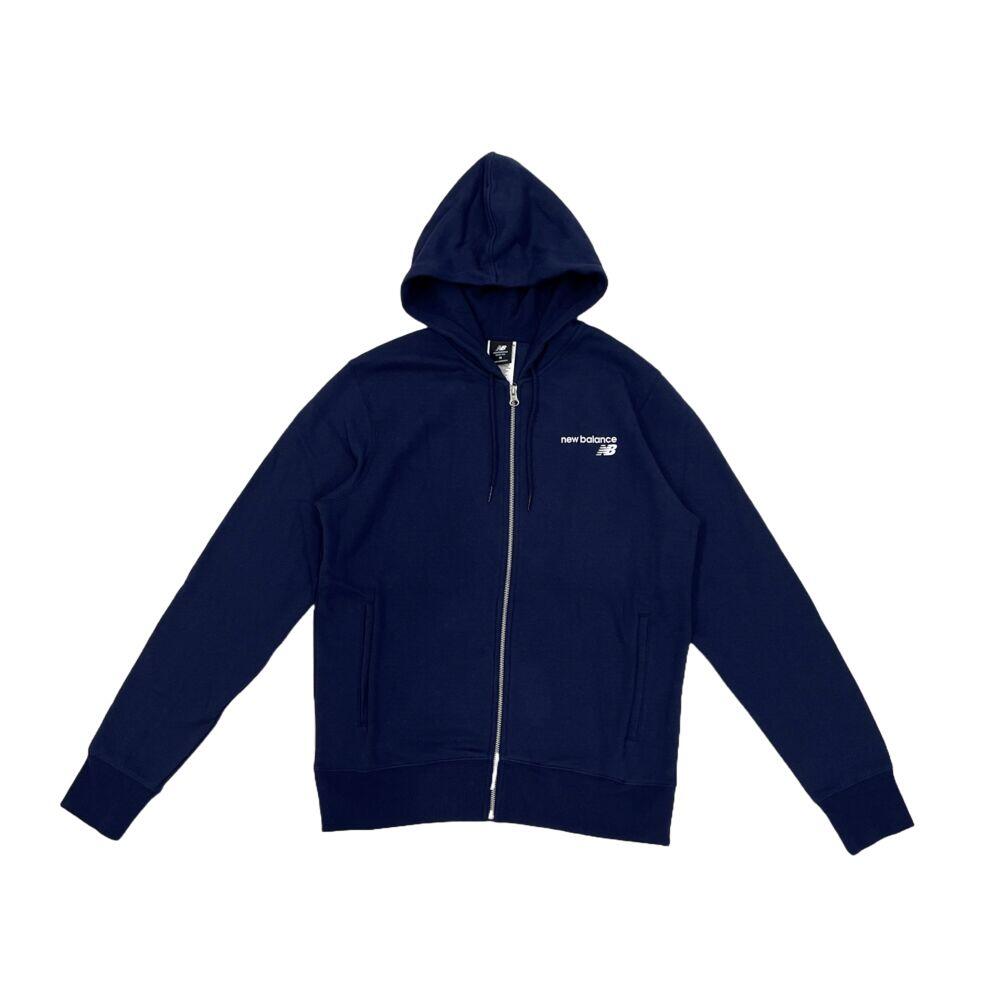 New balance core shop fleece full zip hoodie
