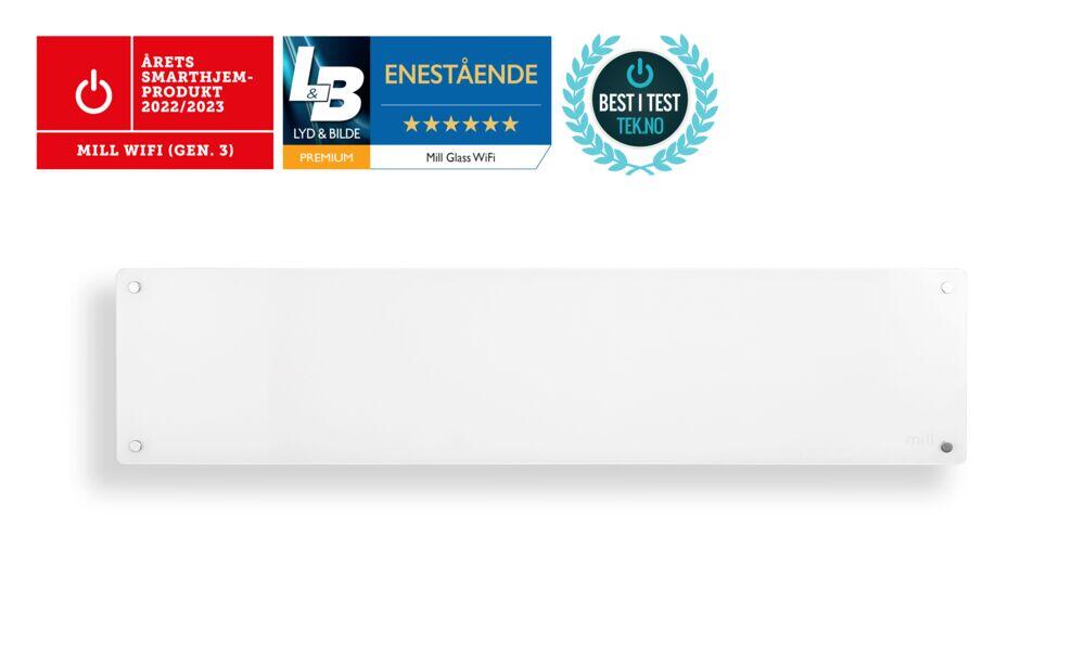 Produkt miniatyrebild Mill Glass WiFi Gen 3 panelovn 800W