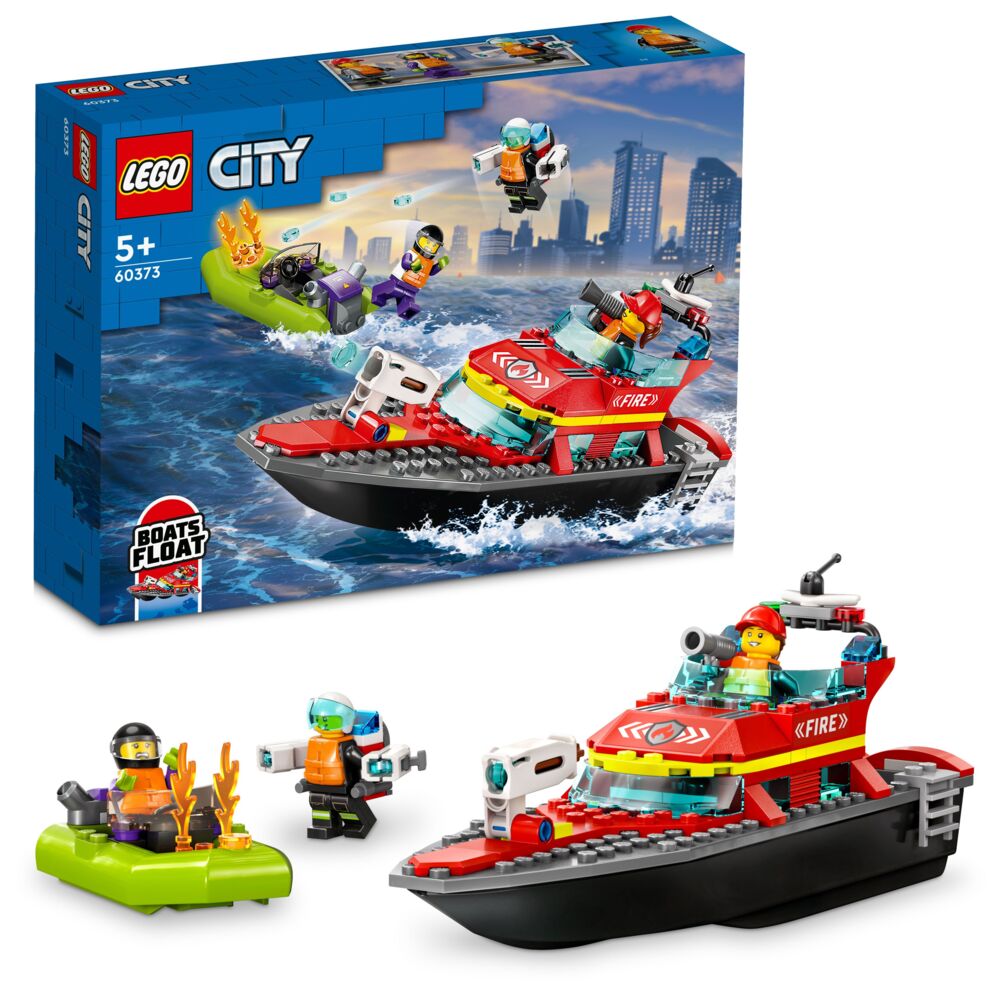 LEGO® City Brannvesenets redningsbåt 60373