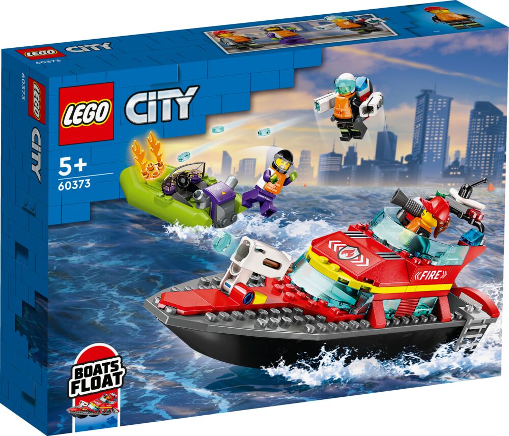 Produkt miniatyrebild LEGO® City Brannvesenets redningsbåt 60373