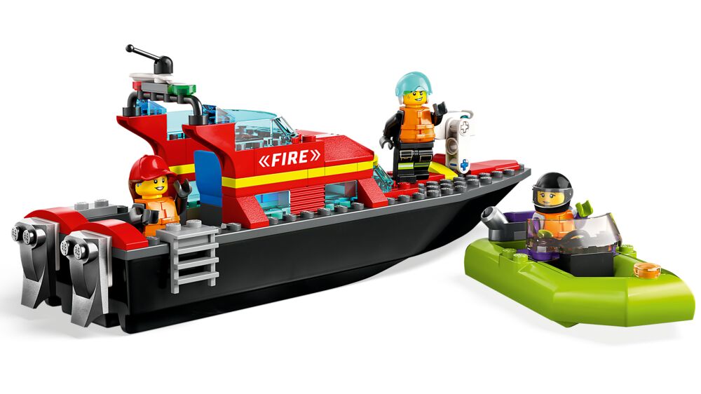 Produkt miniatyrebild LEGO® City Brannvesenets redningsbåt 60373