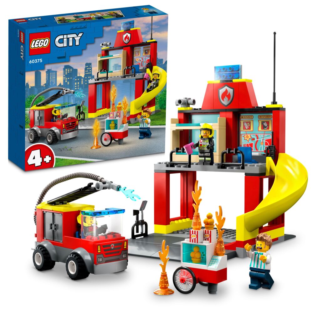 LEGO® City Brannstasjon og brannbil 60375