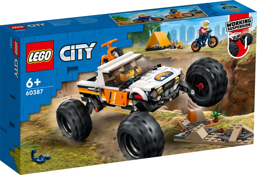 Produkt miniatyrebild LEGO® City Terrengbil med firehjulstrekk 60387