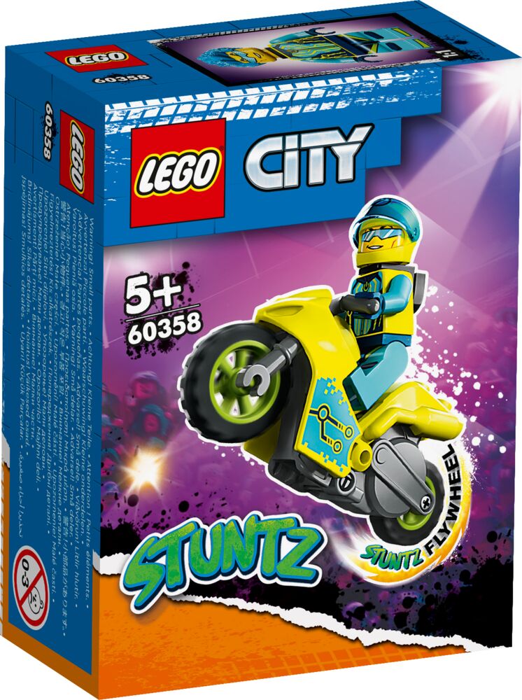 Produkt miniatyrebild LEGO® City Cyber-stuntmotorsykkel 60358